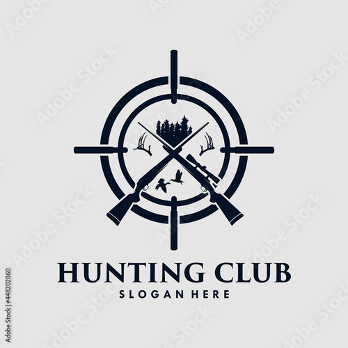 hunting club logo design
