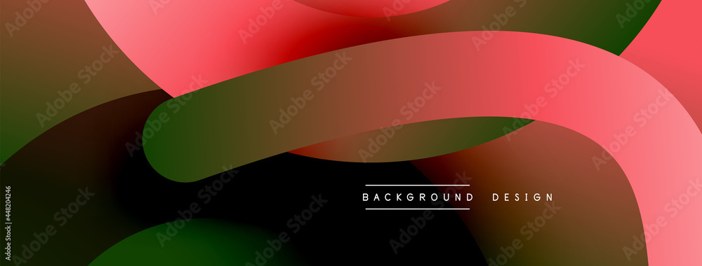 Abstract overlapping lines and circles geometric background with gradient colors Abstract overlapping lines and circles geometric background with gradient colors