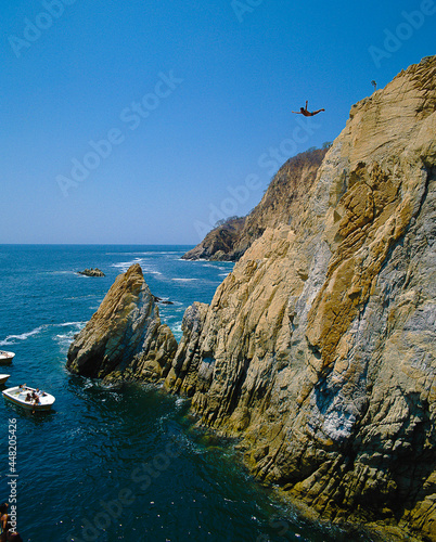 Obraz na plátne Cliff Diver Acapulco Mexico