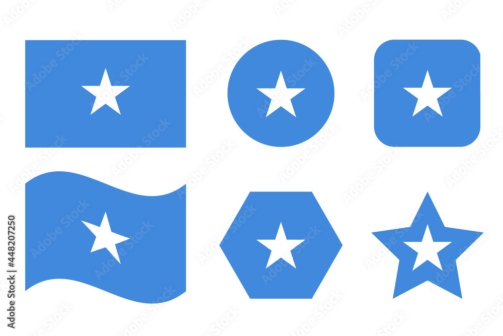 Somalia flag simple illustration for independence day or election Somalia flag simple illustration for independence day or election