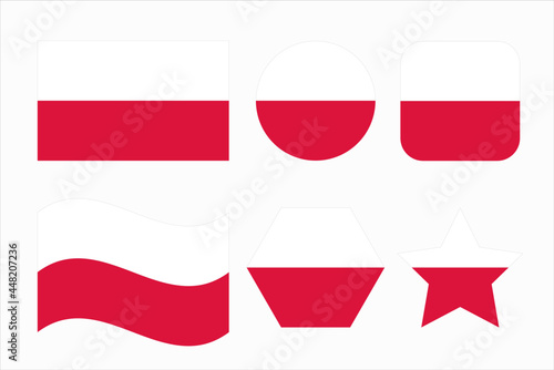 Free Download Poland flag simple illustration for independence day or election - GFXLoad