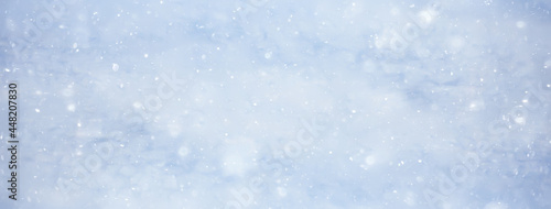 Fotografie, Obraz abstract snow background sky snowflakes gradient