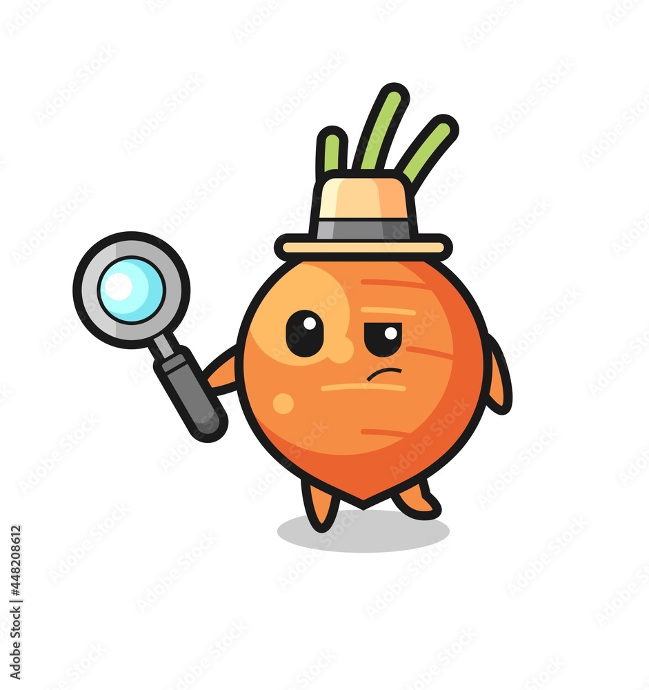 carrot detective character is analyzing a case