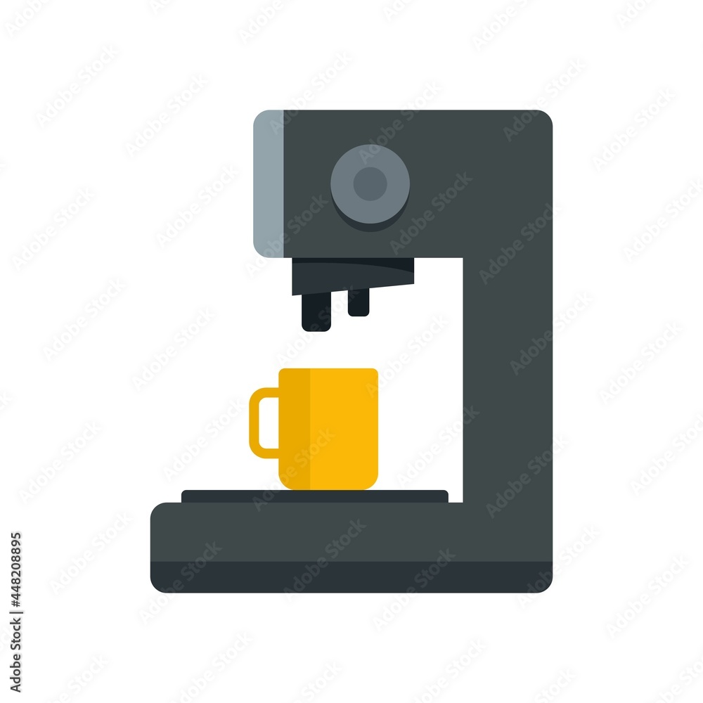 Capsule coffee machine icon flat isolated vector Capsule coffee machine icon flat isolated vector