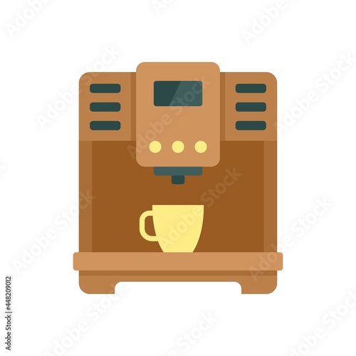 Americano coffee machine icon flat isolated vector