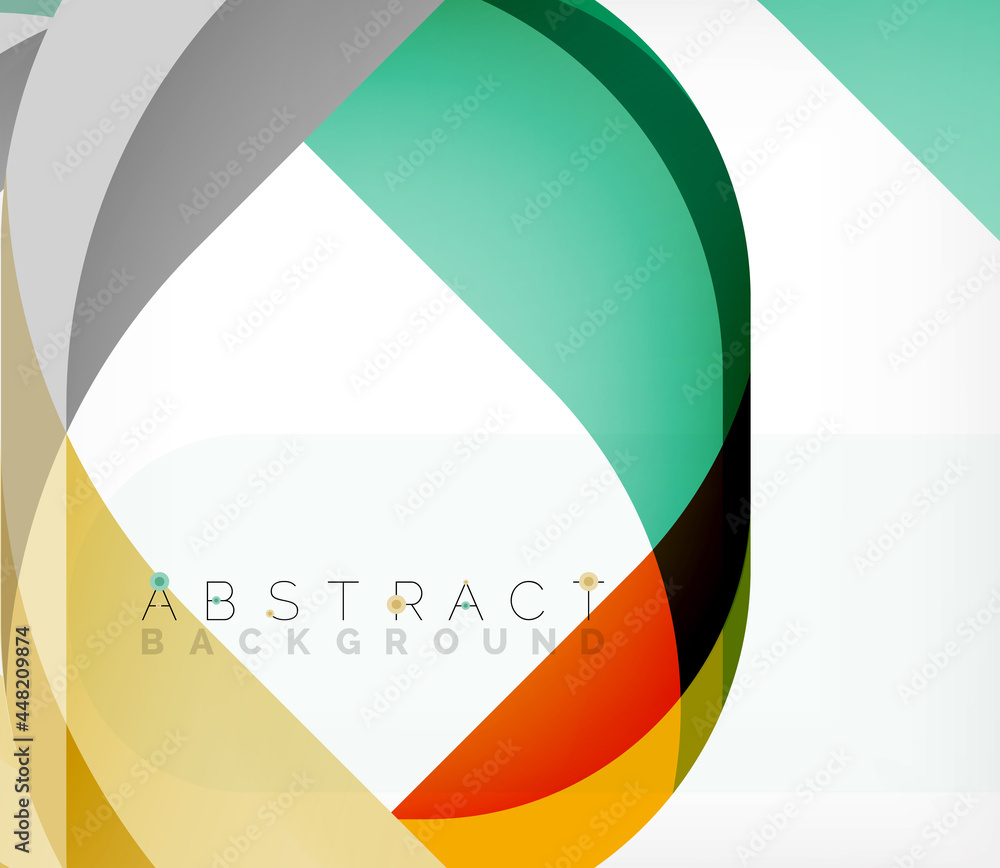 Abstract square shape with overlapping waves, minimal geometric background. Vector Illustration For Wallpaper, Banner, Background, Landing Page Abstract square shape with overlapping waves, minimal geometric background. Vector Illustration For Wallpaper, Banner, Background, Landing Page