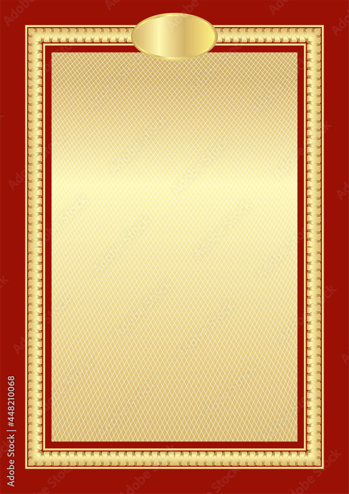 Certificate diploma template. Golden gradient vector stock background texture. Changable outline and background colors. For schools, online cources, web design and achievments. Gold on dark red theme. Certificate diploma template. Golden gradient vector stock background texture. Changable outline and background colors. For schools, online cources, web design and achievments. Gold on dark red theme.