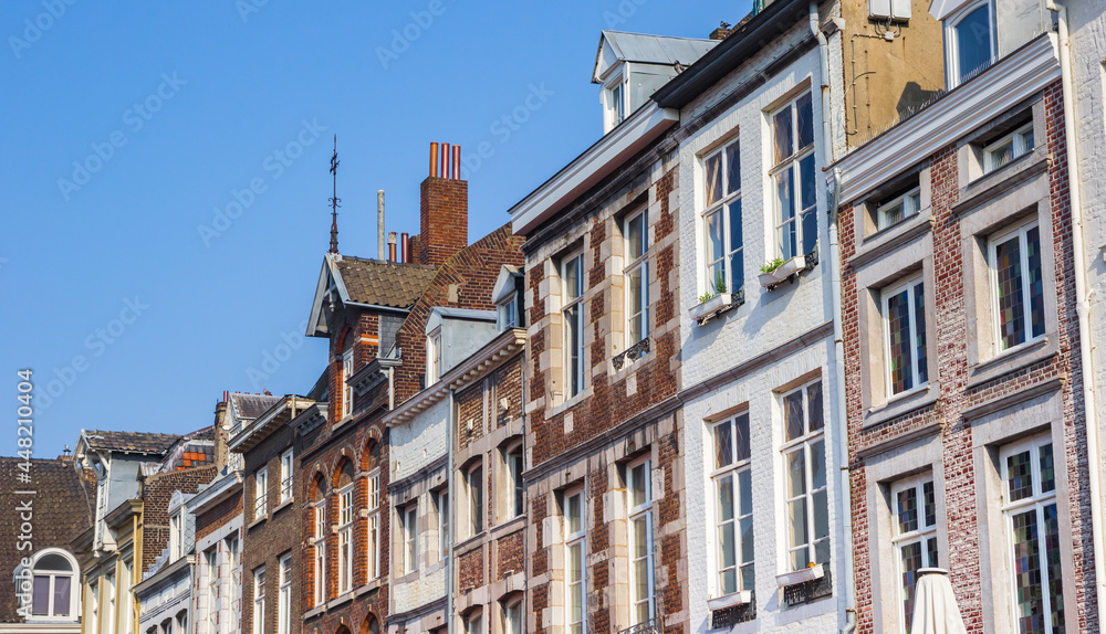 Old houses on the historic market square of Maastricht, Netherlands