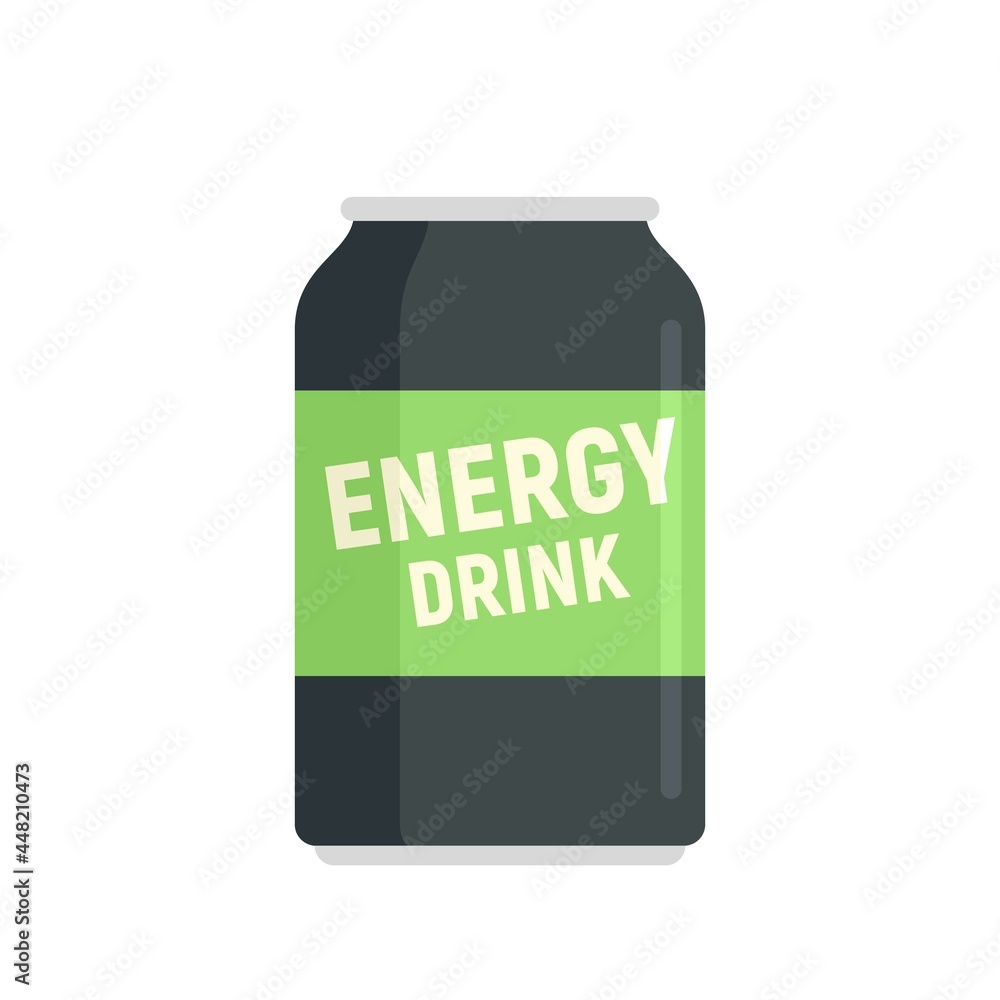 Fresh energy drink icon flat isolated vector Fresh energy drink icon flat isolated vector