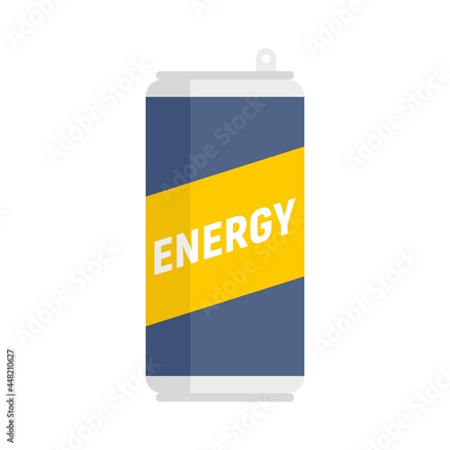 Sport energy drink icon flat isolated vector