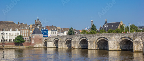 Panorama of the historic Sint Servaas bridge in Maastricht