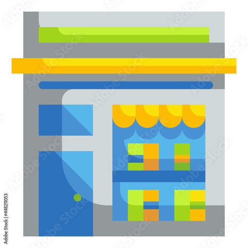 bookshop flat icon