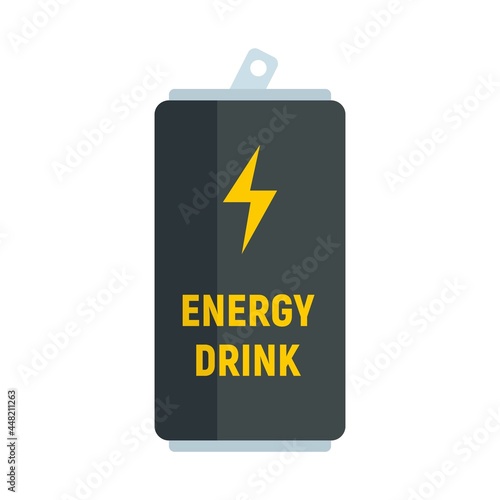 Water energy drink icon flat isolated vector