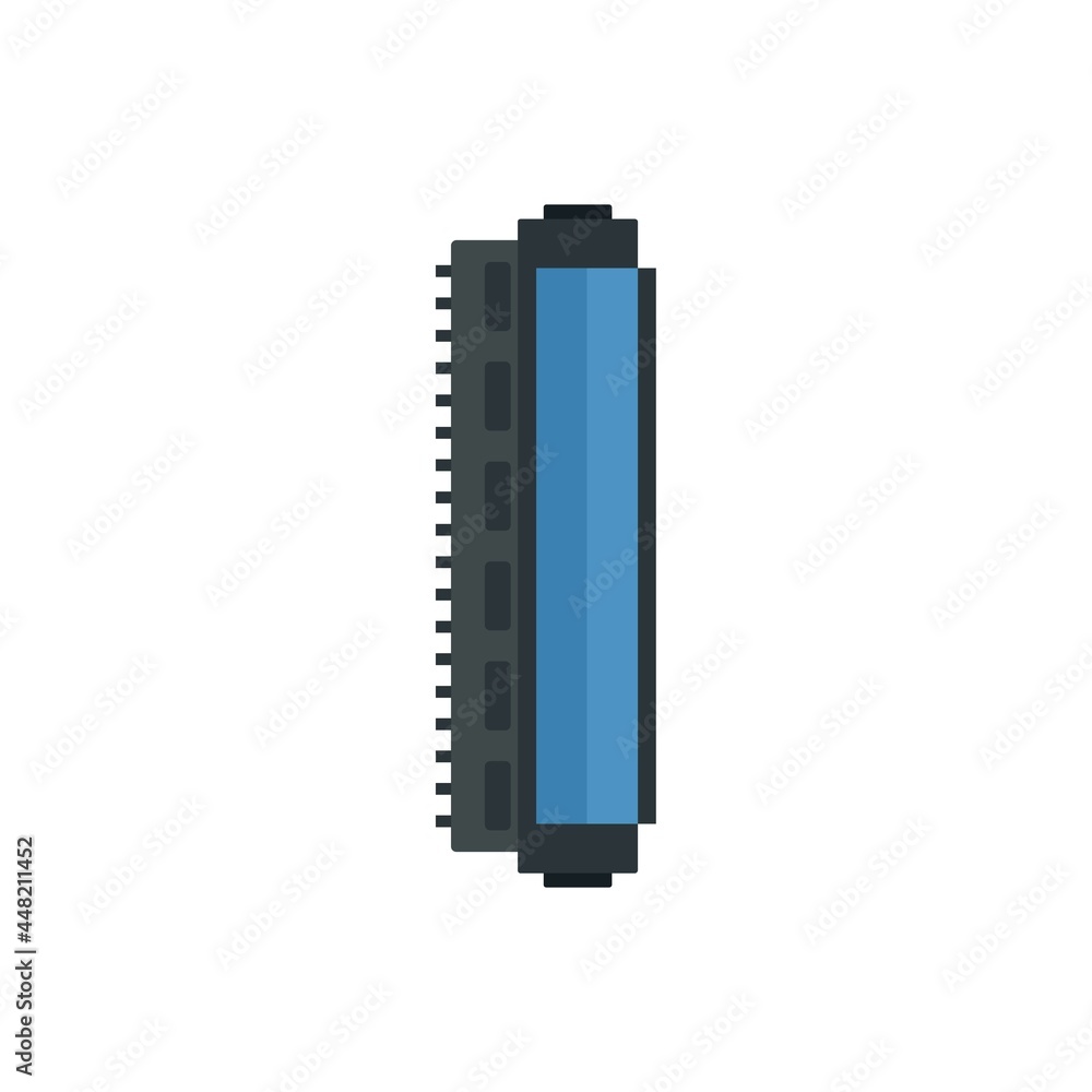 Toner cartridge icon flat isolated vector