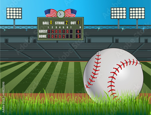 baseball on the field