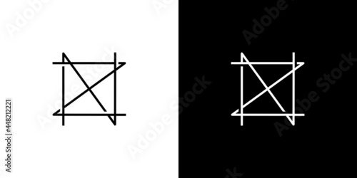 Unique and Modern NZ initials logo design