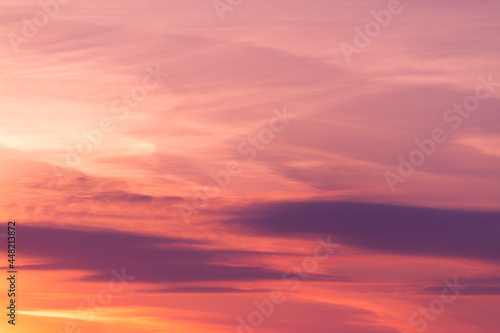 Beautiful Vibrant Sunset Sky © lijphoto