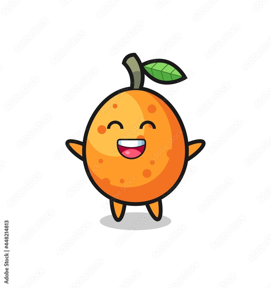 happy baby kumquat cartoon character happy baby kumquat cartoon character