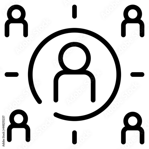 recruitment line icon