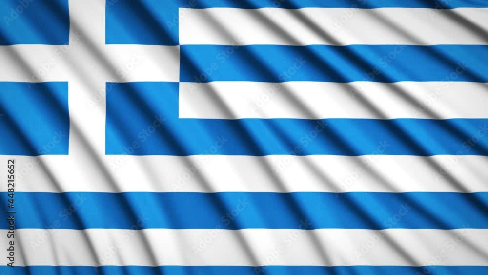 Greece flag in motion. National background. Smooth fabric waves. 4K video. 3D rendering. Greece flag in motion. National background. Smooth fabric waves. 4K video. 3D rendering.