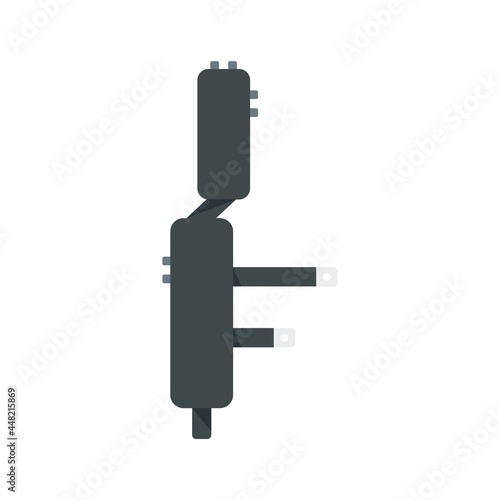 Phone repair piece icon flat isolated vector