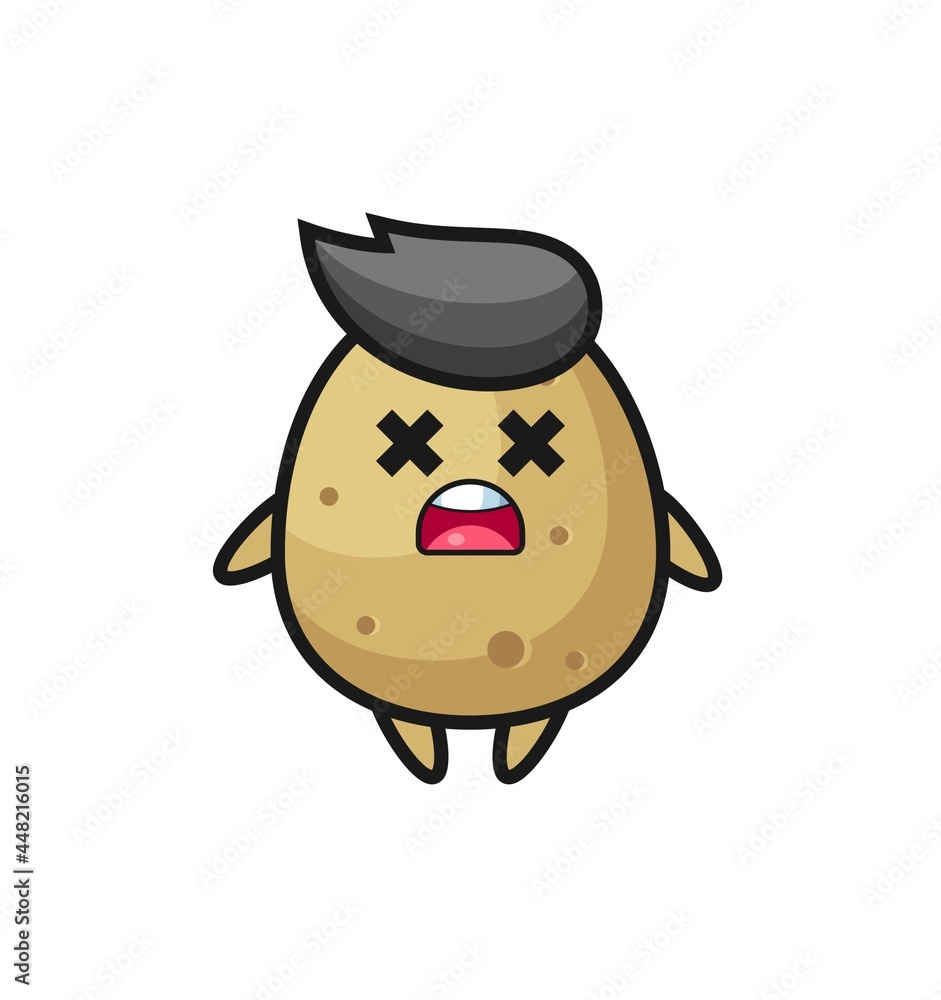 the dead potato mascot character the dead potato mascot character