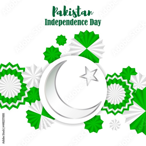 vector illustration for happy Pakistan independence day -14 august