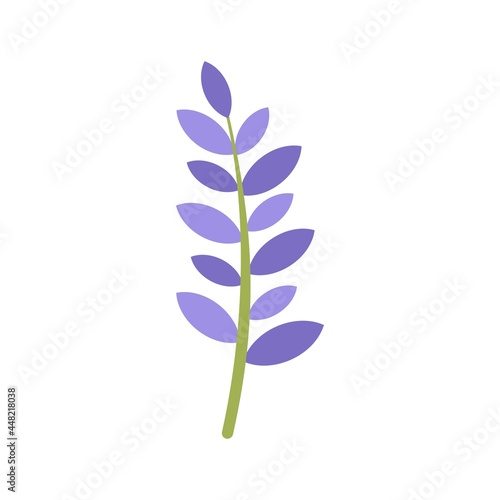 Spring lavender icon flat isolated vector