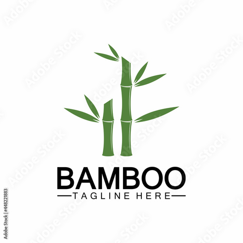 Bamboo Logo Template vector icon illustration design