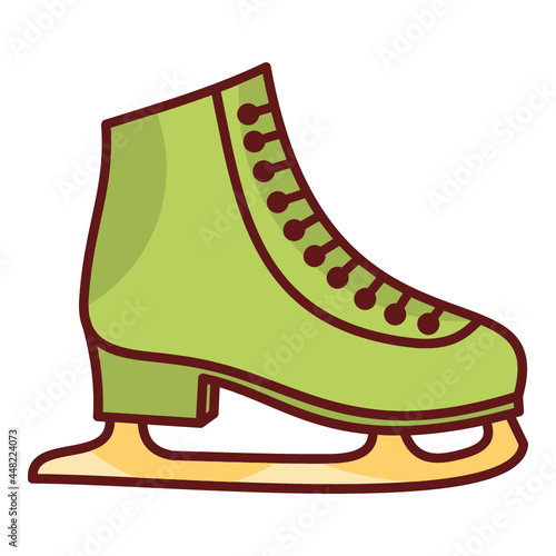 illustration of a ice skating shoes