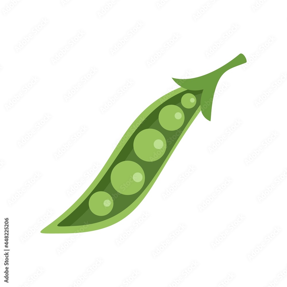 Health peas icon flat isolated vector Health peas icon flat isolated vector