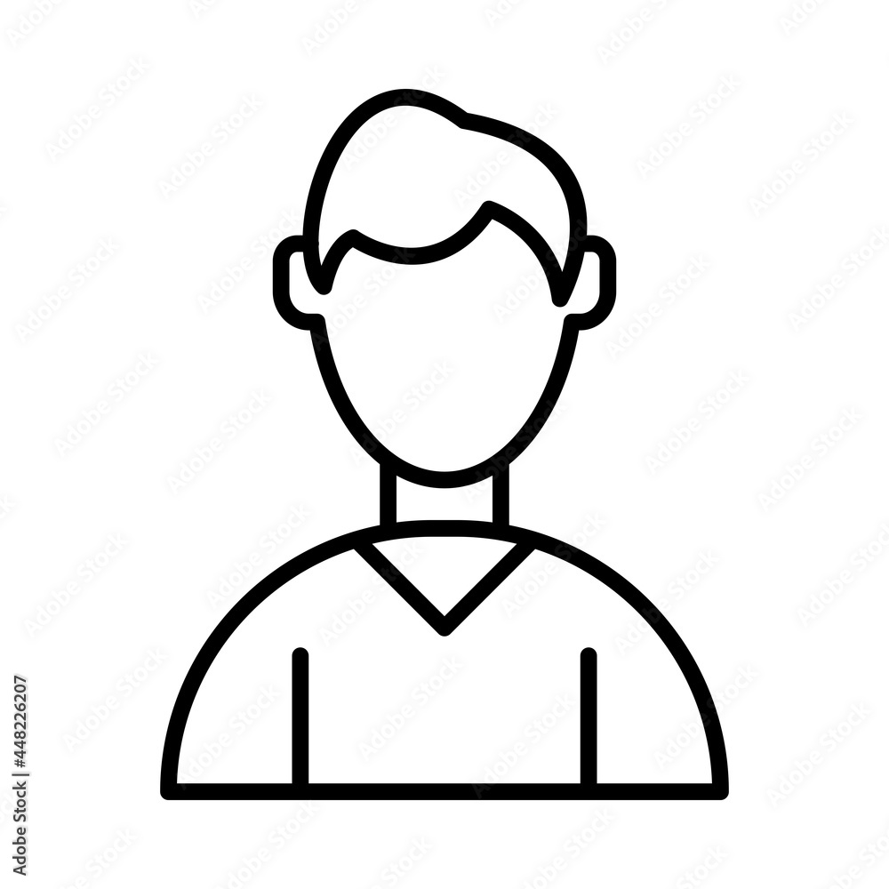 Avatar Vector Line Icon Design Avatar Vector Line Icon Design