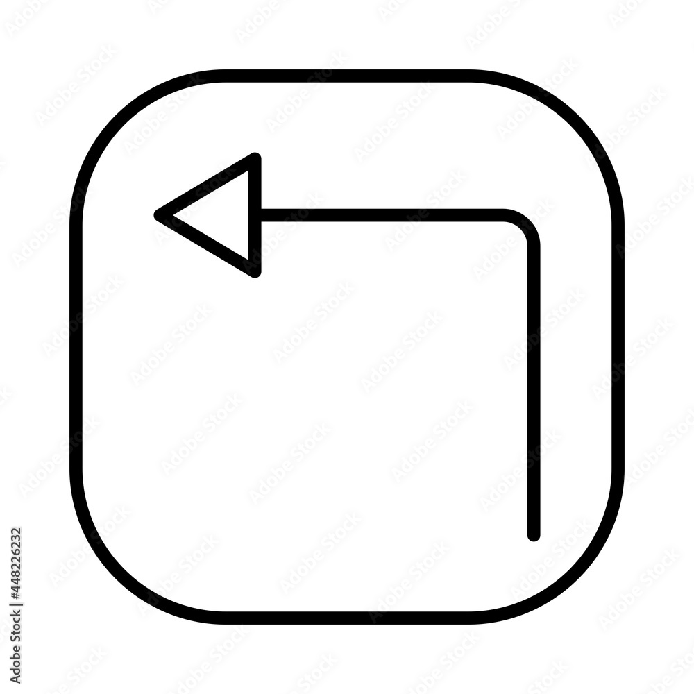 Back Vector Line Icon Design Back Vector Line Icon Design