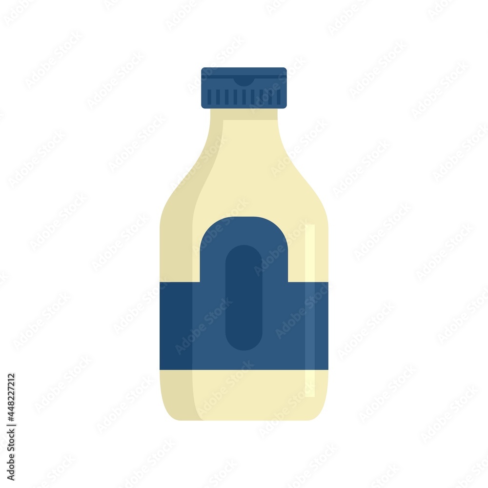 Garlic sauce bottle icon flat isolated vector Garlic sauce bottle icon flat isolated vector