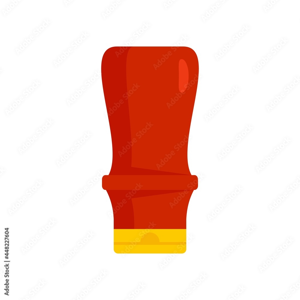Ketchup plastic bottle icon flat isolated vector Ketchup plastic bottle icon flat isolated vector