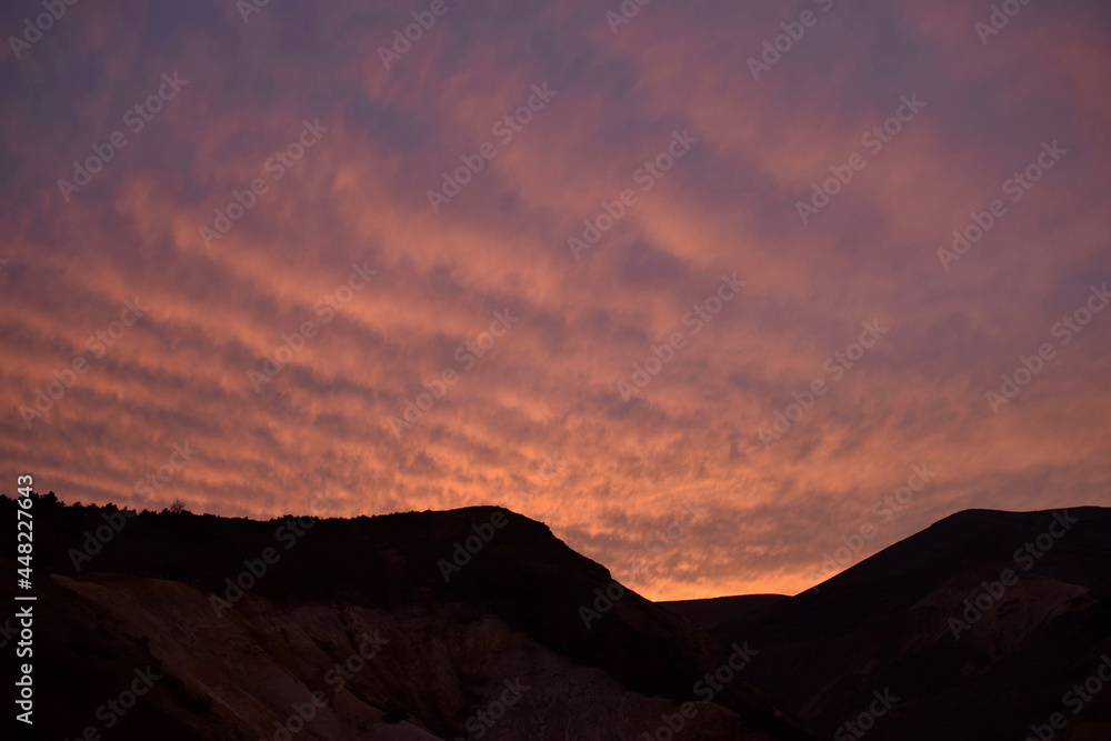 Fototapeta premium 蔵王の夕焼け