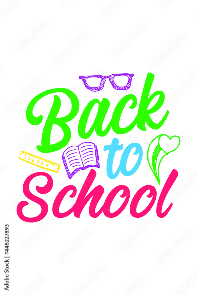 Fototapeta premium Back to School SVG T-Shirt Designs