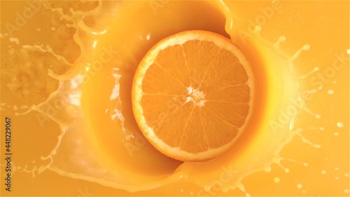 Orange and juice