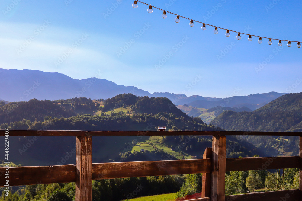 Fototapeta premium fence in the mountains