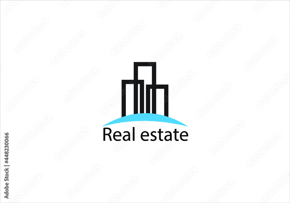 Real estate logo design  and housing home construction logo design