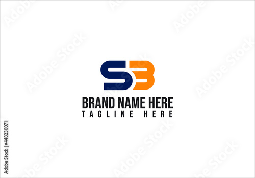 SB letter logo design and sb minimalist logo design photo