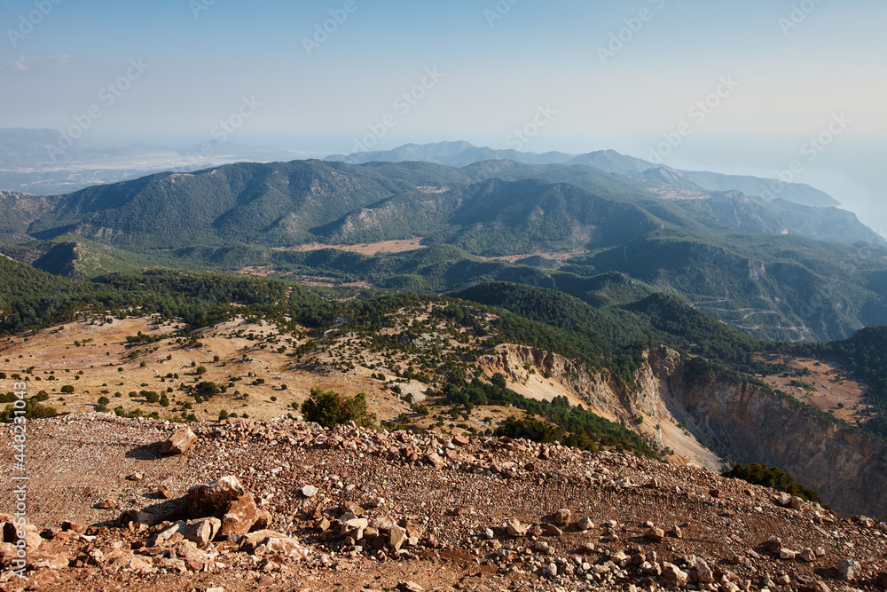 Beautiful mountains landscape of Fethiye region in Turkey