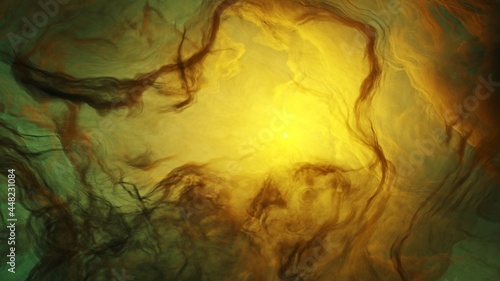 Toxic and acidic alien atmosphere on gaseous exoplanet orbiting a bright yellow dwarf star - stunning cloudy time lapse 
