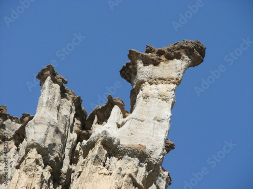 Fairy chimneys at Kula, Turkey. Camel head rocks. camel shaped rocks. Amazing rocks looking like animals. Wonders in nature. photo