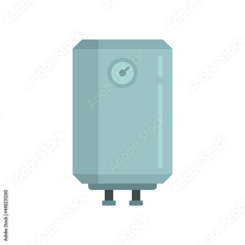 Warming boiler icon flat isolated vector