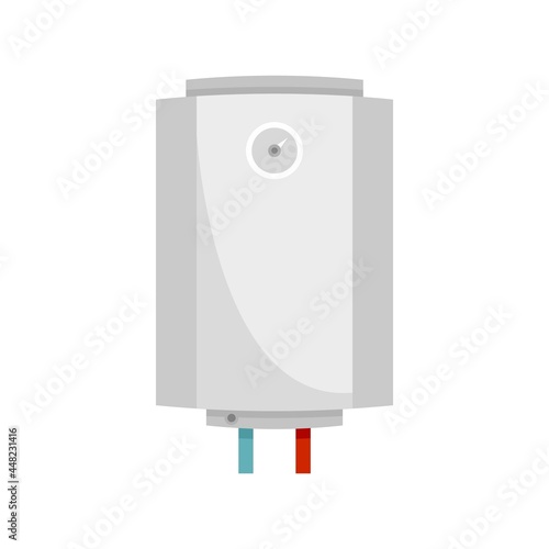 House boiler icon flat isolated vector