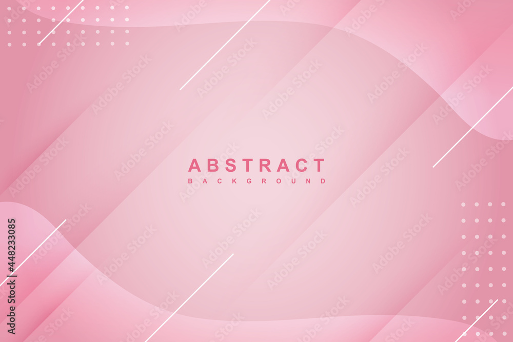 Abstract Liquid pink background with fluid gradient composition and diagonal shadow