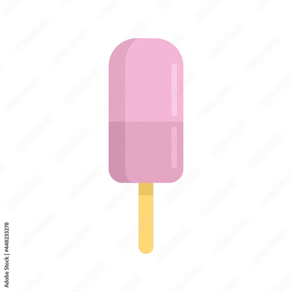 Ice cream summer beach icon flat isolated vector Ice cream summer beach icon flat isolated vector
