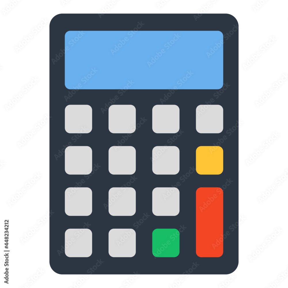 A mathematical icon, trendy design of calculator A mathematical icon, trendy design of calculator