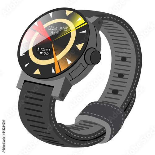 Electronic smartwatch wearable accessory for assistance